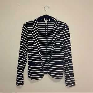 Target A New Day Black and White Striped Blazer